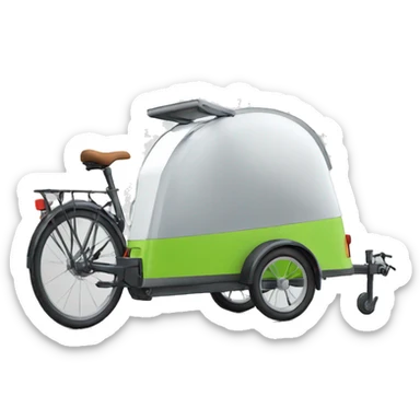 bicycle trailer like nordic cab sticker