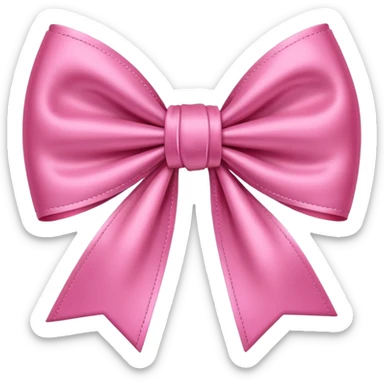 Bow pink sticker