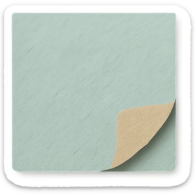 soft pastel gentle sticky note icon with torn paper edge sticker