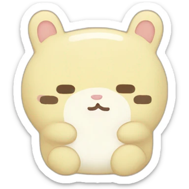 sumikkogurashi-tokage-skyblue-having-no-ears-and-no-nose sticker