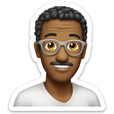 Sticking tong out sticker