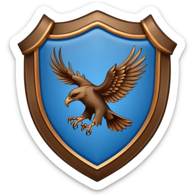 The ravenclaw house crest  sticker