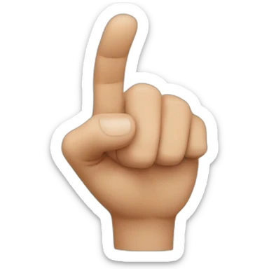 finger pointing towards you sticker
