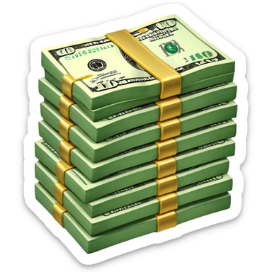 return of money sticker