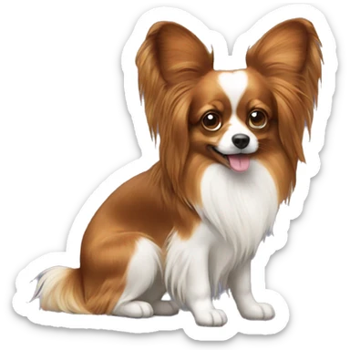Papillon dog sticker