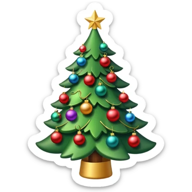 cristmas tree sticker