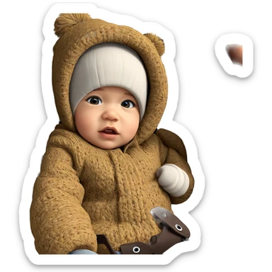 girl in hat looking forward sticker