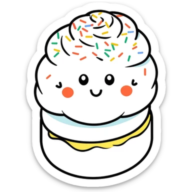 Girly sprinkles sticker