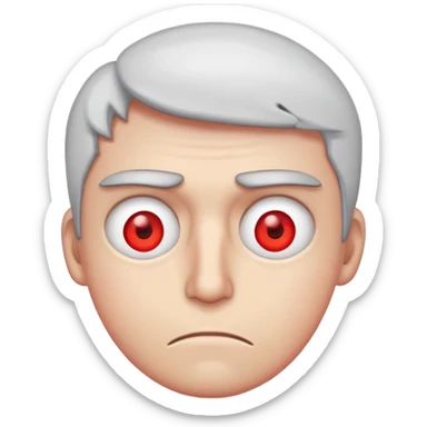 Esrar içimiş gözleri kızalmış ve kısık bi yüz istiyorum sticker