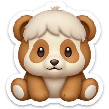 Une peluche mignonne  sticker