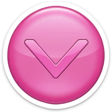 check mark pink sticker