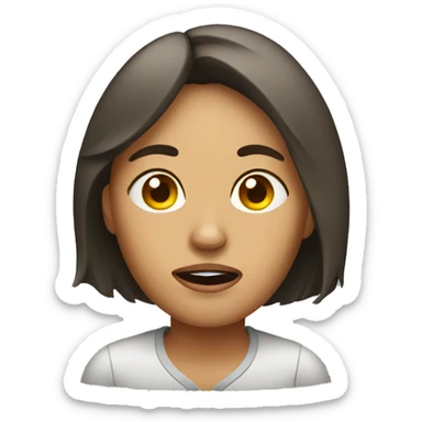 Women who has a hangover sticker