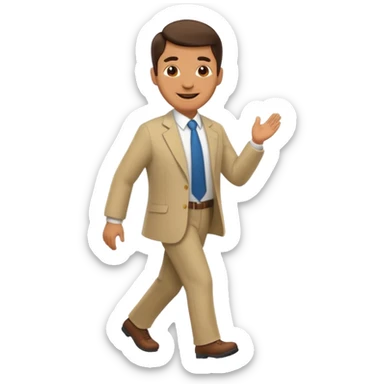 señor mayor camina sticker