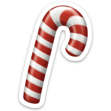 Candy cane sticker