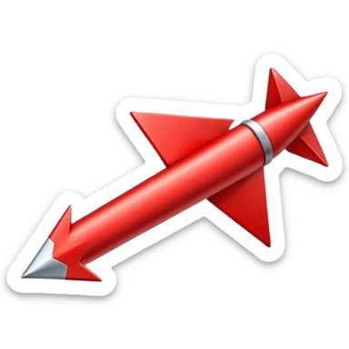 red arrow sticker