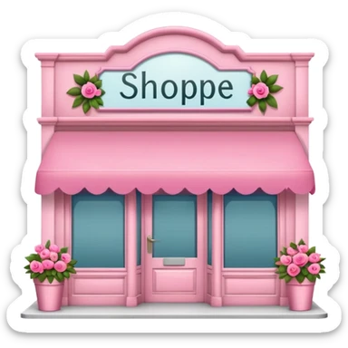 Shoppe rosa sticker