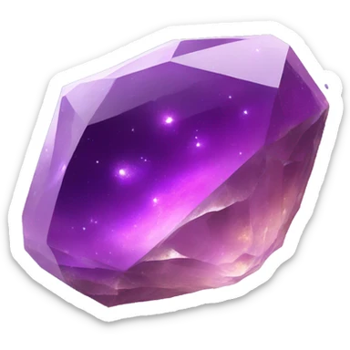 Small Amethyst Nebula Galaxy Crystal sticker