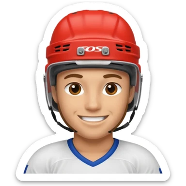 hockey player sticker