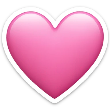 pink heart  sticker
