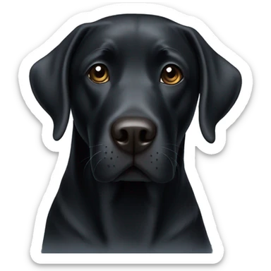 Black lab  sticker