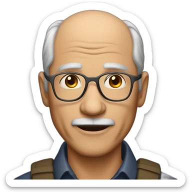 a man 55 years old sticker