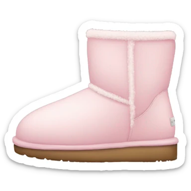 light pink uggs sticker