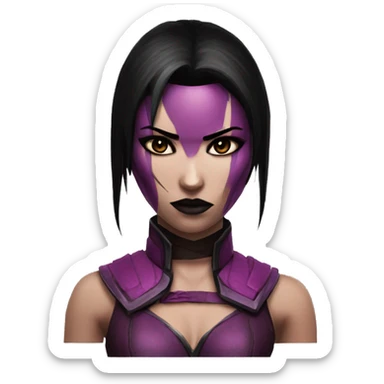 Sad Mileena Mortal Kombat X sticker