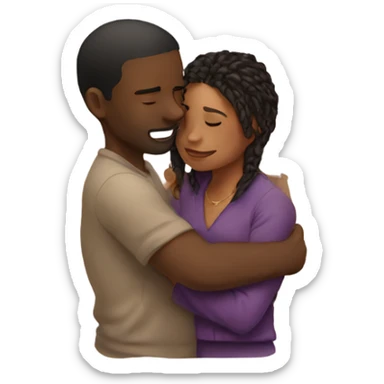 intimate moment of affection sticker