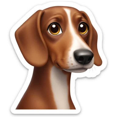 Sausage dog sticker