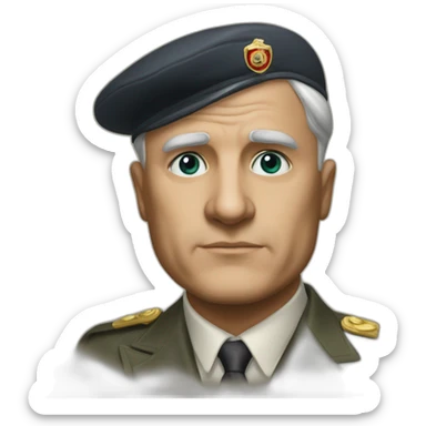 Mussolini elections sticker