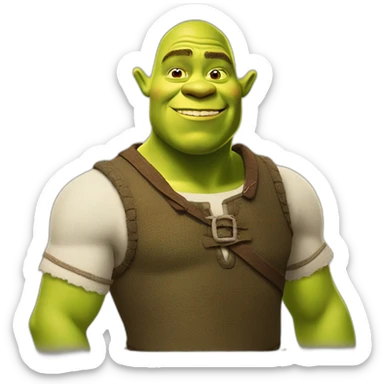 shrek and fiona detail sticker