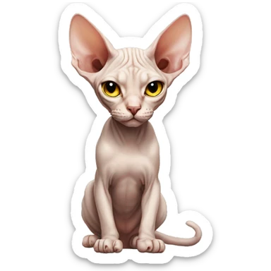 Cat sphynx sticker
