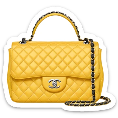 chanel butter yellow bag sticker