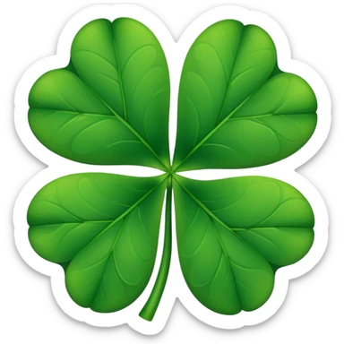 four leaf clover sticker