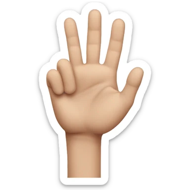 emoji of a hand that looks like it is pinching the cheek sticker