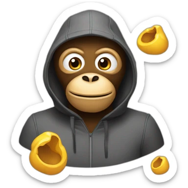 Trois-singe-qui-se-cache-des-parties-du-corp sticker