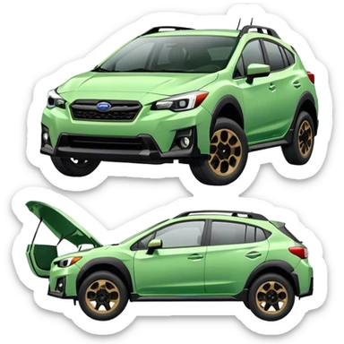 2024 alpine green subaru crosstrek sticker