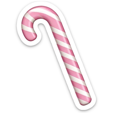 light pink candy cane sticker