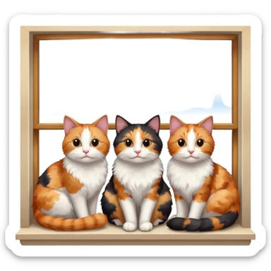 Cats on Windowsills sticker