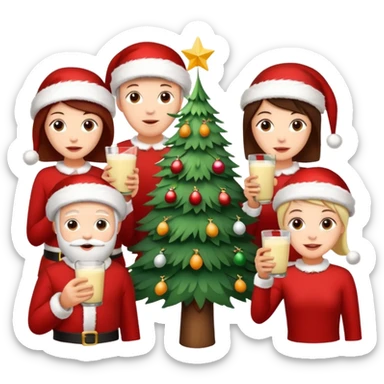 Family Xmas sticker