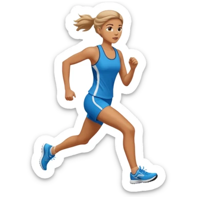 mulher correndo sticker