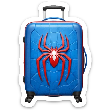A luggage with Spider-Man sticker