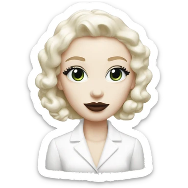 White Dior lipstick  sticker