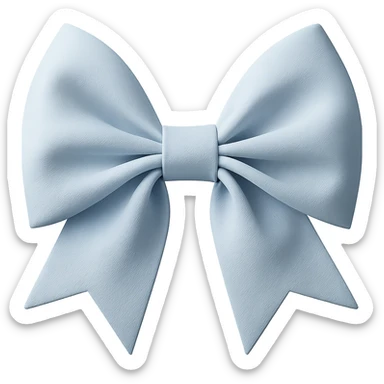 Make the gothic bow pastel blue in a photorealistic style, keeping the background transparent. sticker