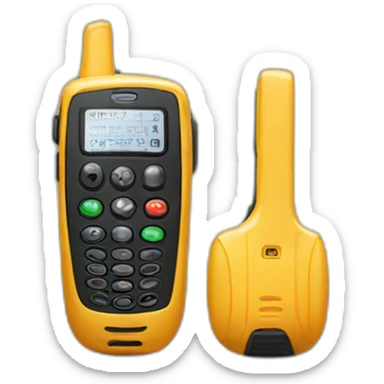 Walky talky device sticker