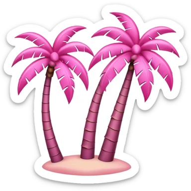 palmeras rosa sticker