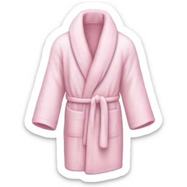 Light pink bath robe  sticker