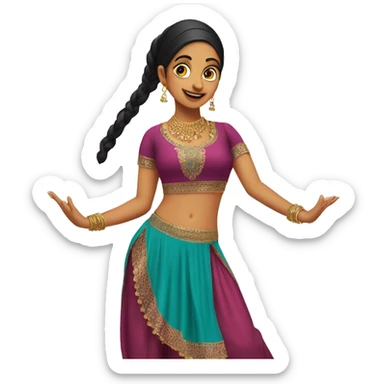 Panjabi balle balle girl dance sticker