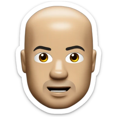 vin diesel lego minifig sticker