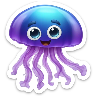 jelly fish dancing sticker